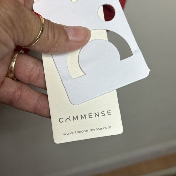 (W1) Commense Flirty Red Bohemia Short Dress, corset-style fitted waist, size s - Picture 12 of 15